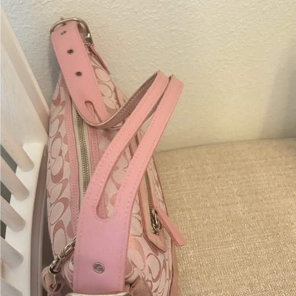 Coach Pink and Tan Shoulder Bag Y2K Vintage - Picture 5 of 13